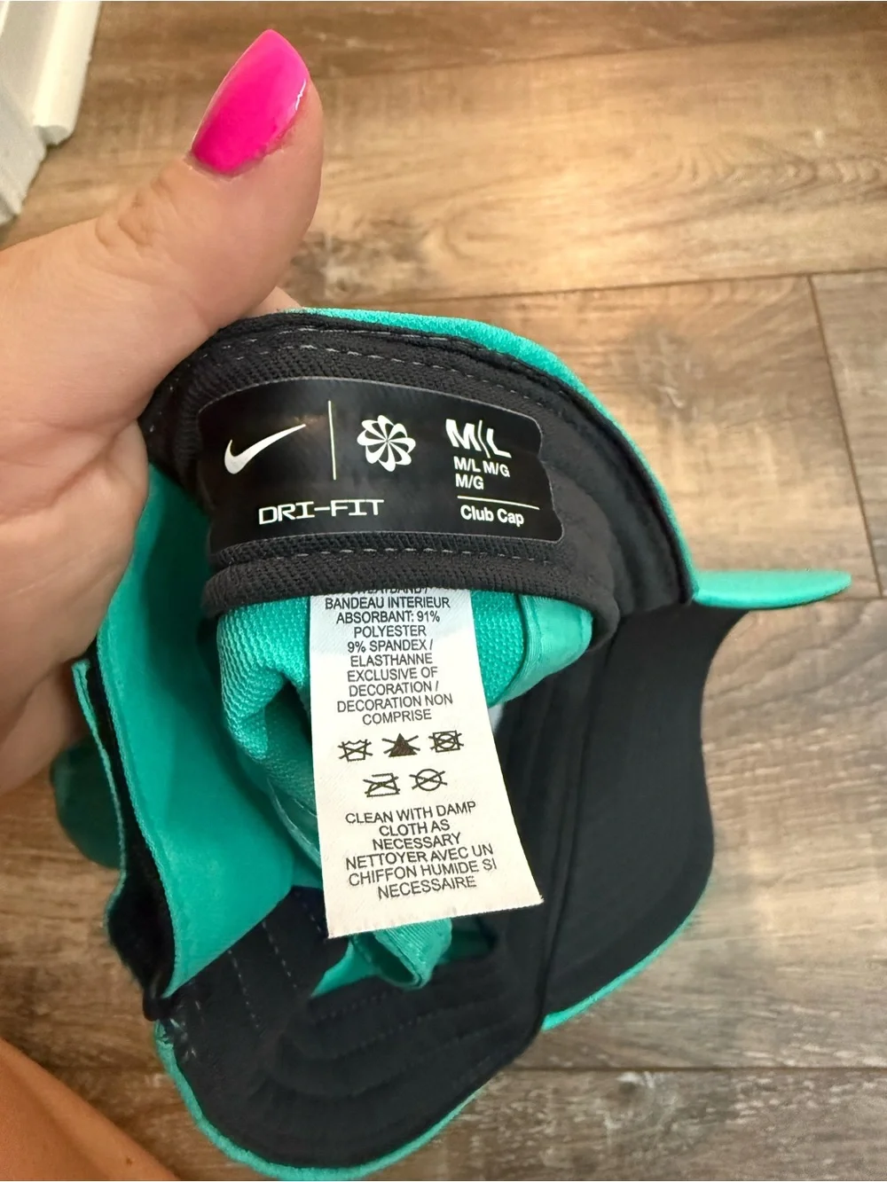 Nike Women's Teal/White Swoosh Baseball Cap